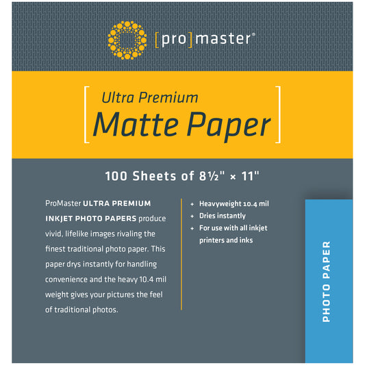 Ultra Premium Matte Paper - 8 1/2"x11" - 100 Sheets