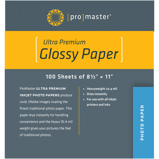 Ultra Premium Glossy Paper - 8 1/2"x11" - 100 Sheets