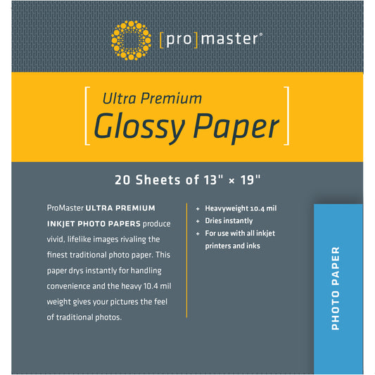 Ultra Premium Glossy Paper -13"x19" - 20 Sheets