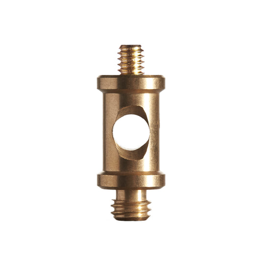 Short Brass Spigot 1/4"-20 male to 3/8" male