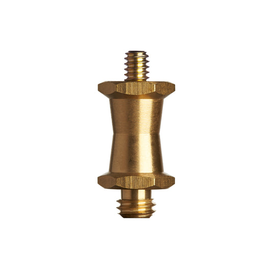 Short Brass Stud 1/4"-20 male to 3/8" male