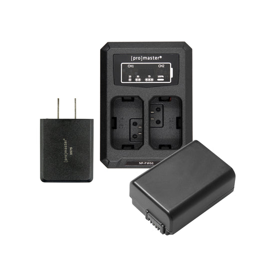 Battery & Charger Kit for Sony NP-FW50