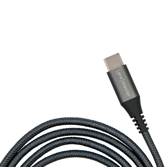 USB-C to USB-A Braided Cable 2m - grey